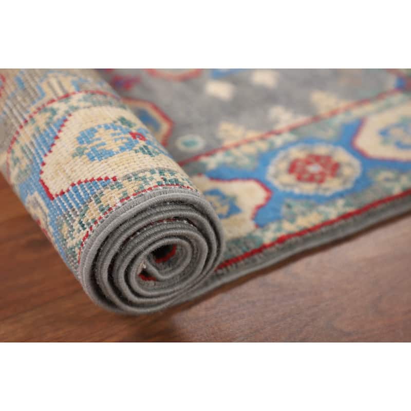 Kazak Accent Rug Handmade Traditional Foyer Wool Carpet - 2'9" x 4'0"