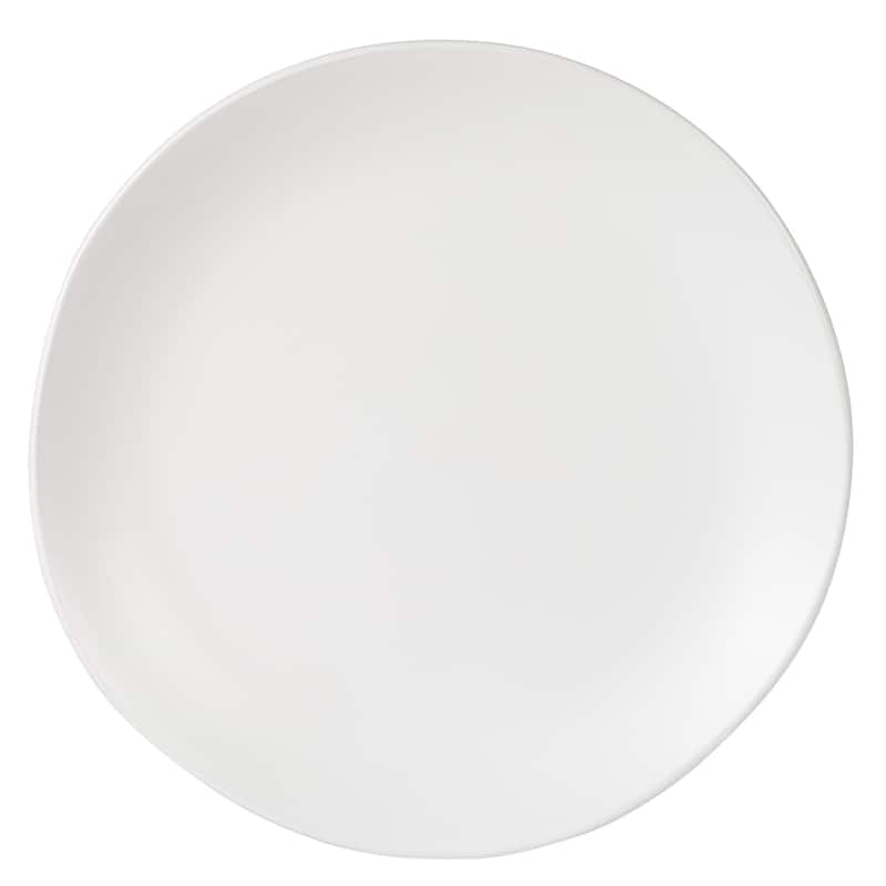 Gibson Home Bethel 18 Piece Plates and Bowls Ceramic Stoneware Organic Shape Dinnerware Set (Service for 6)