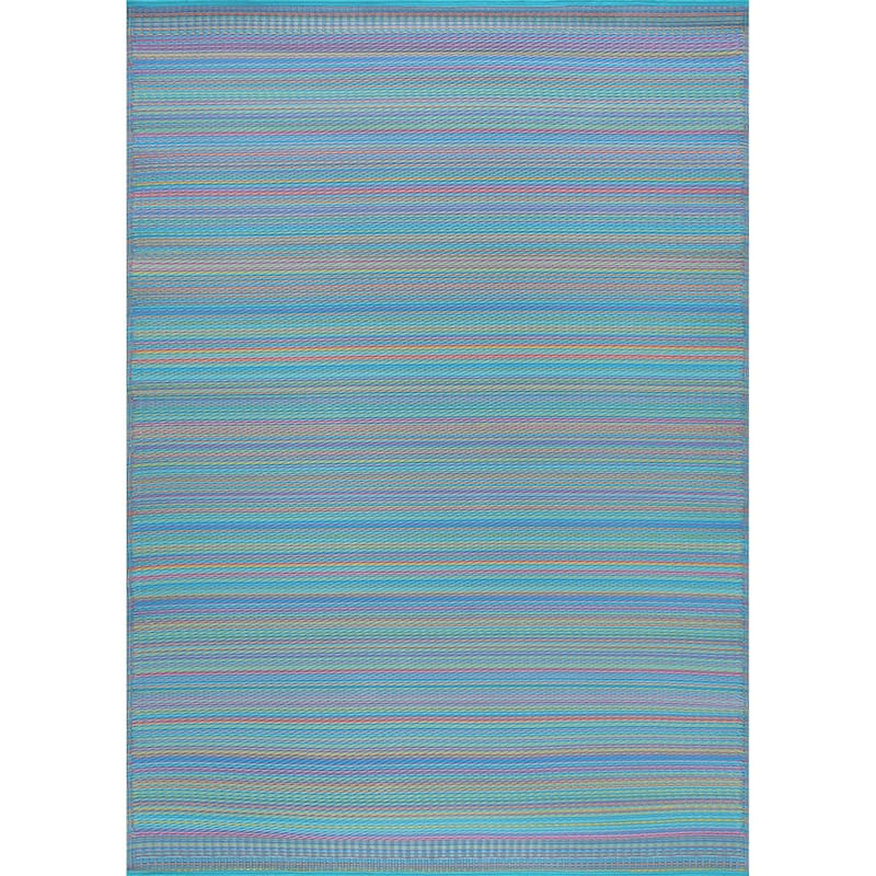 Sundown Beach Stripe Indoor/Outdoor Area Rug