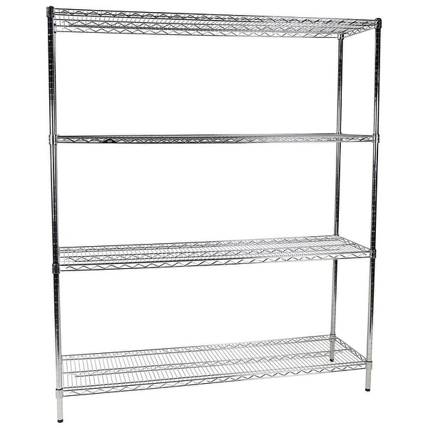 Apollo Hardware Commercial Grade Chrome 4 Shelf Nsf Wire Apollo Hardware Commercial Grade Chrome 4 Shelf Nsf Wire Shelving Rack 18 X60