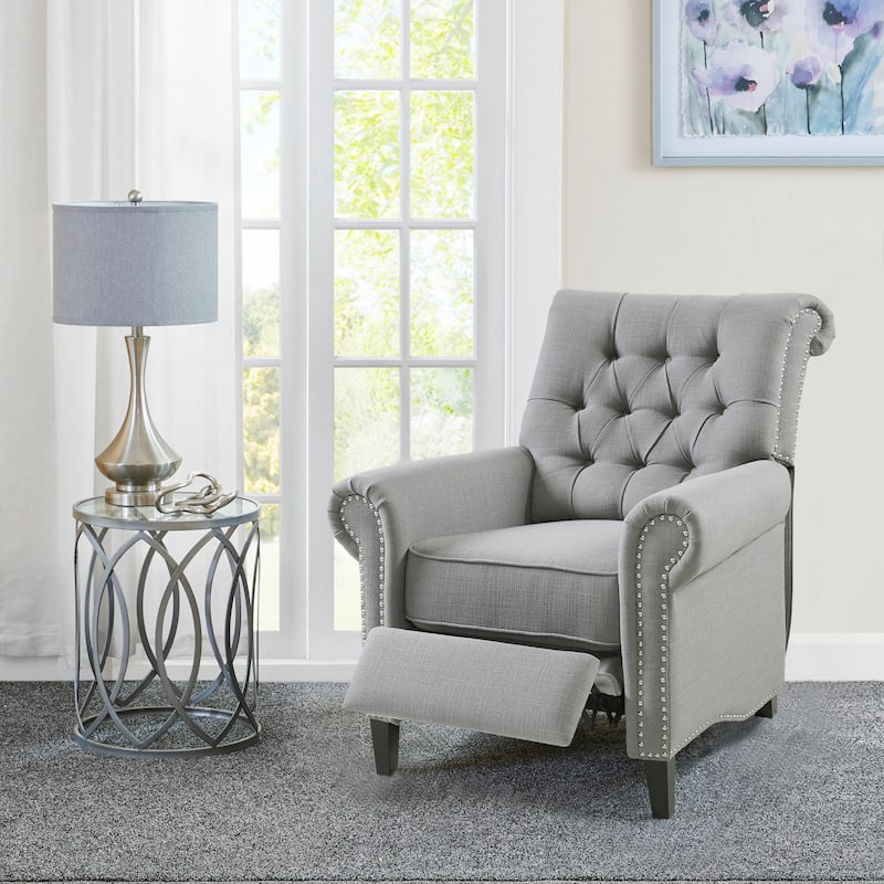 Madison Park Jetta Push-back Recliner - Grey