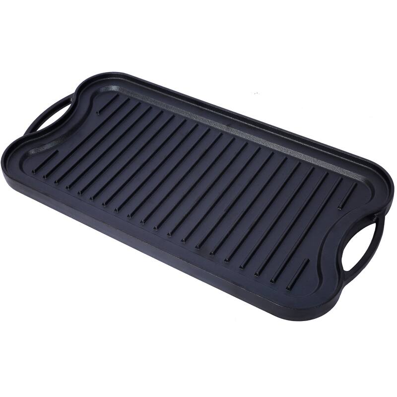 20" x 10" Cast Iron Reversible Rectangular Grill/Griddle