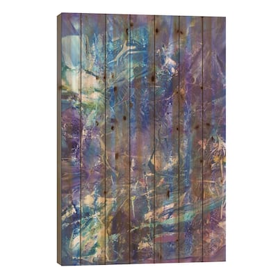 Ultra Violet Print On Wood by Kristen Leigh - Multi-Color