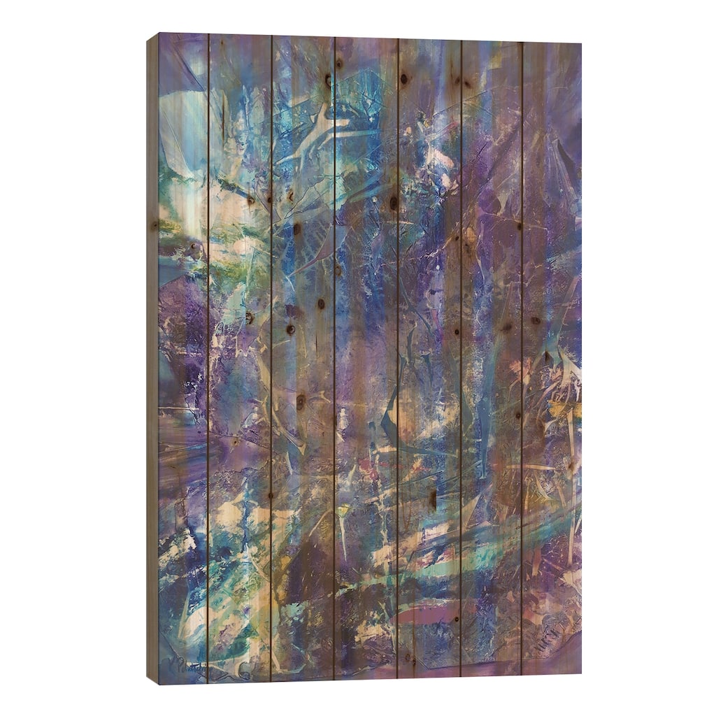 Ultra Violet Print On Wood by Kristen Leigh - Multi-Color
