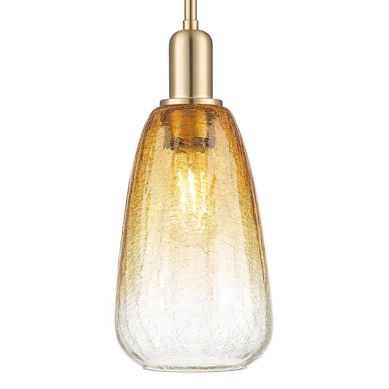 Innovations Lighting 716-1S-G480-6AM Brookhaven Almond 6" Wide Mini - Champagne Bronze