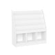 preview thumbnail 2 of 14, RiverRidge Kids Playroom Bookrack with 3 Toy Organizer Cubbies and 4 Book Shelves - White with Optional Bins