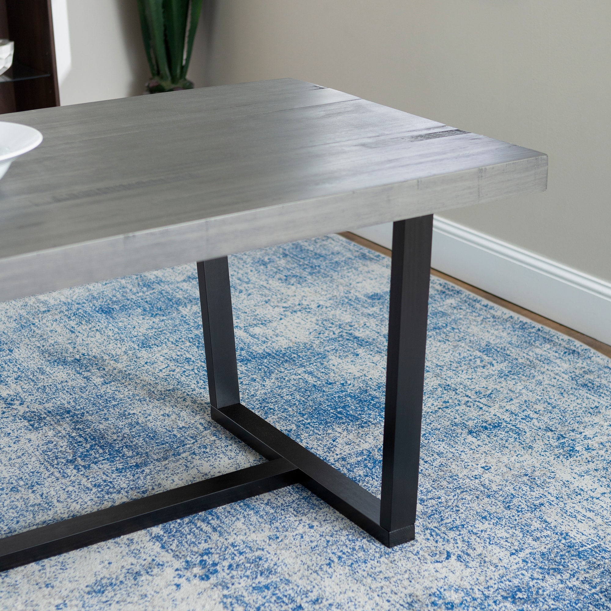Carbon loft barnett solid store wood dining table