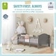 preview thumbnail 3 of 9, Dream On Me Portland 3 In 1 Convertible Toddler Bed in Steel Grey