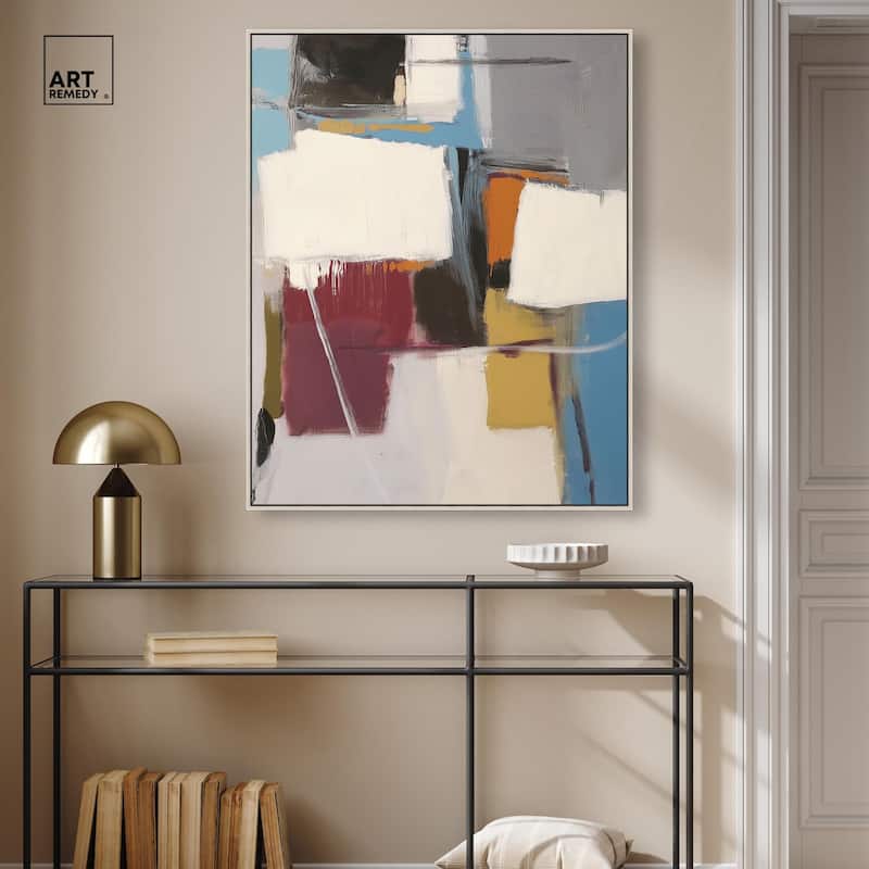Stacked Forms Canvas by Art Remedy