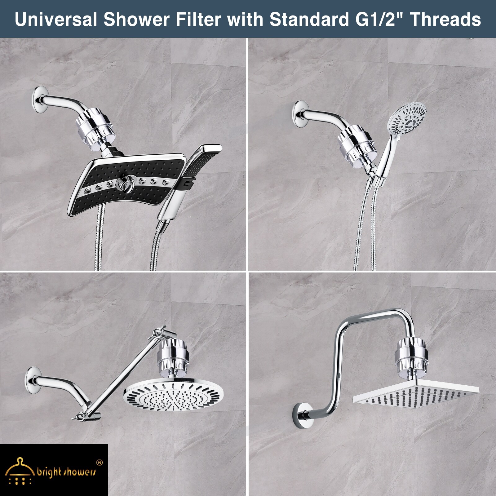 ISPRING 15-Stage High Output Universal Shower Filter Water