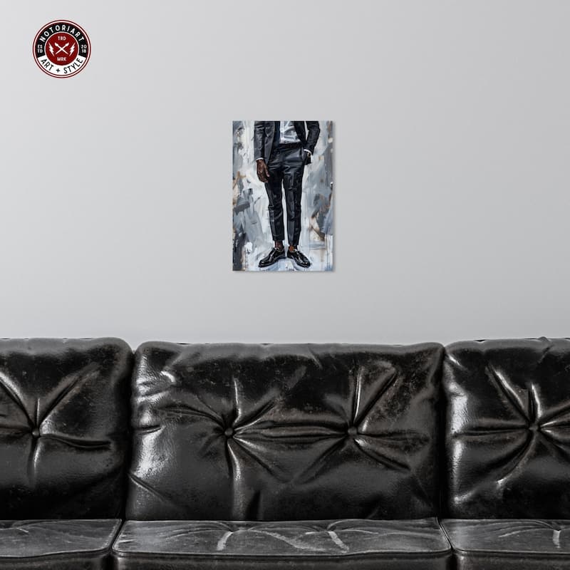 Notoriart Man Of Style Gallery Wrapped Men Style 1 Piece Canvas Wall Art