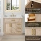 preview thumbnail 165 of 194, Altair Gavino Bath Vanity with Grain White Composite Stone Top, no Mirror