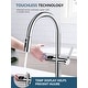 preview thumbnail 28 of 39, Lefton Touchless Pull-Out Kitchen Faucet, Hands Free Motion Sensor Activated, Battery-Free Temperature Display, KF2206