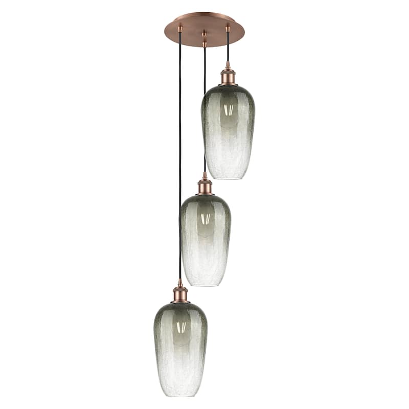 Innovations Lighting Endless Possibilities Ballston - Brookhaven Flute - 3 Light 14" Cord Hung Multi Pendant