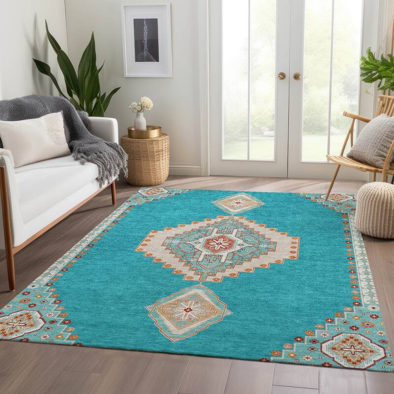 Premium Washable Super Soft Traditional Boho Mayfield Rug