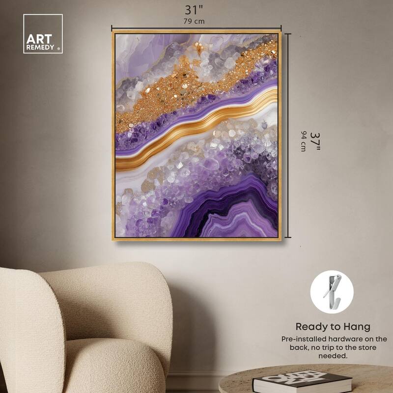 Gemstone Labyrinth II Canvas by Art Remedy