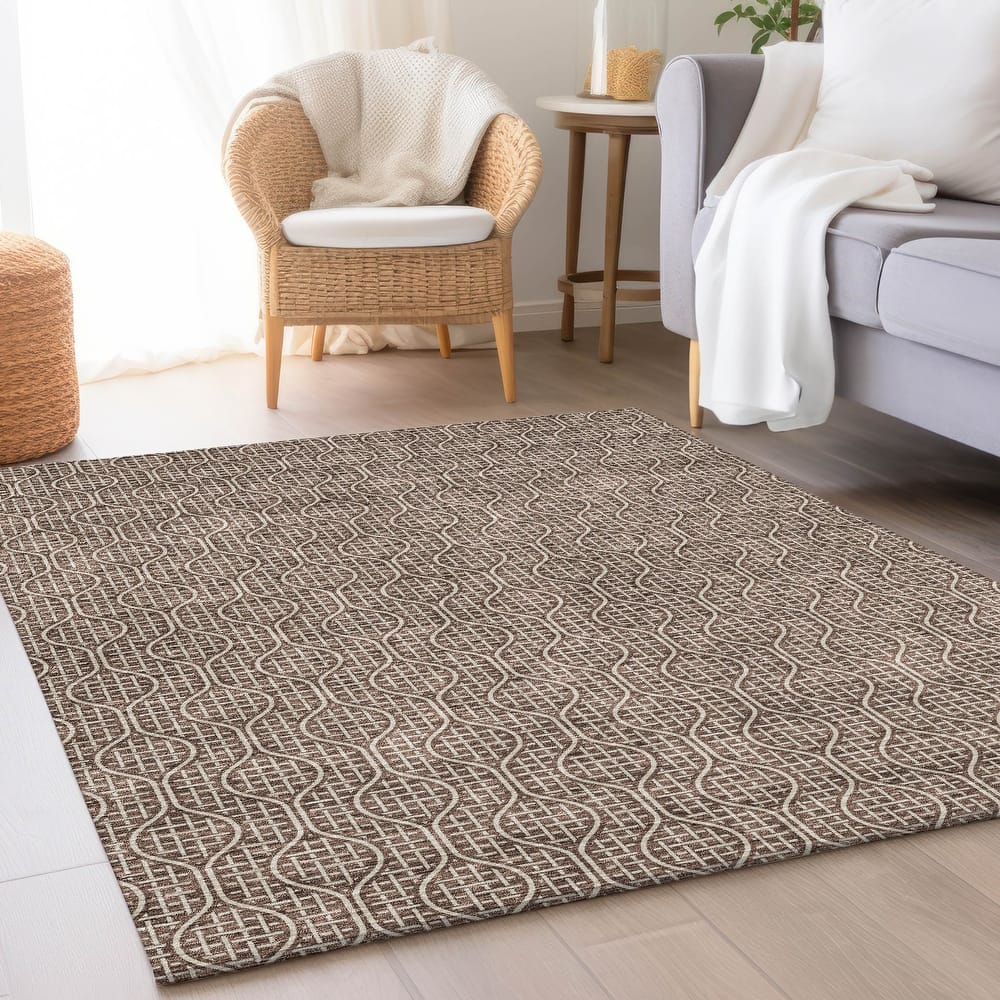 Premium Washable Super Soft Modern Teardrop Mayfield Rug