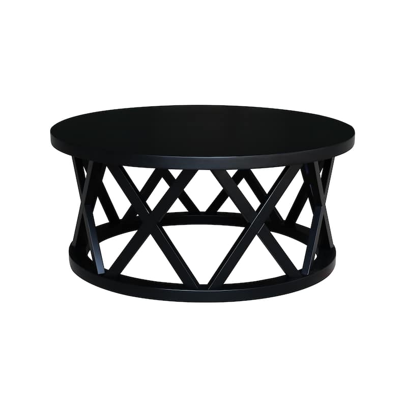 Round Ceylon Coffee Table - 40 in. W x 40 in. D x 18 in. H