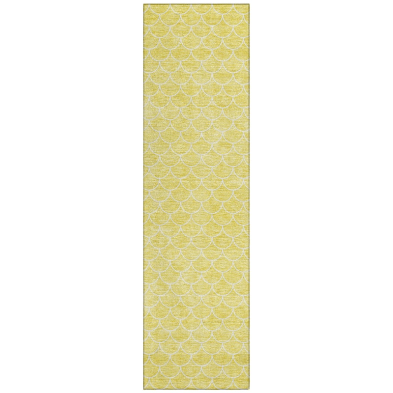 Machine Washable Indoor/ Outdoor Chantille Modern Geo Rug