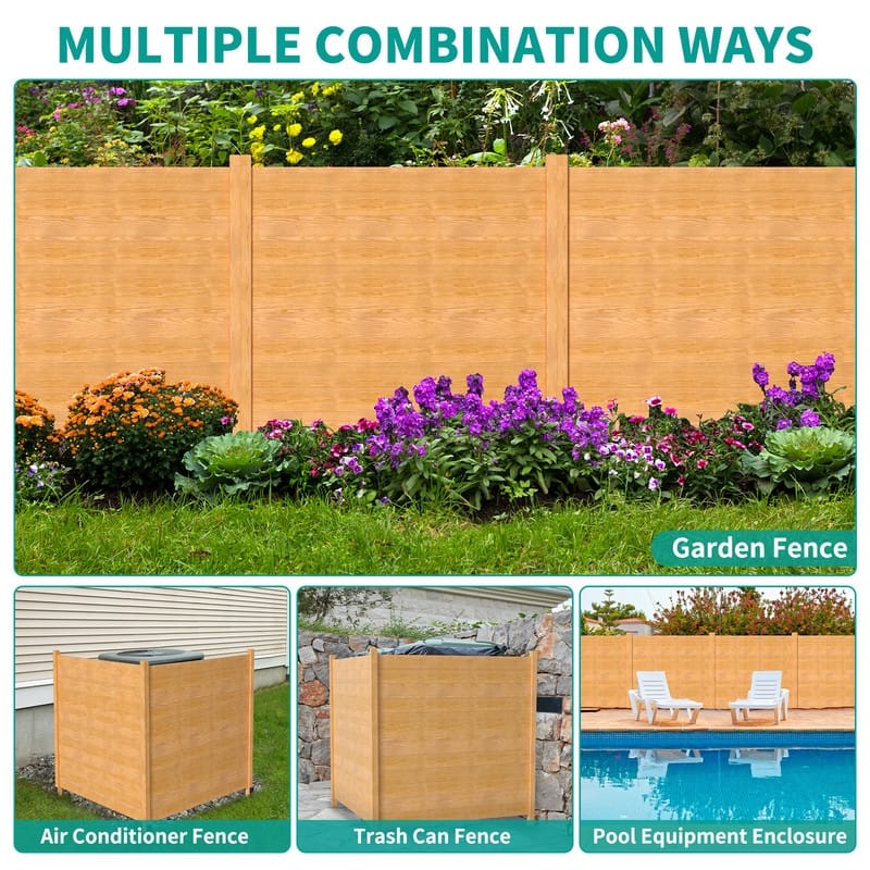 Privacy Screen 48 in.W x 48 in.H Outdoor Privacy Fence, Pool Enclosure