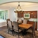 preview thumbnail 18 of 24, Rustic 6 Light Wagon Wheel Chandelier with Seeded Glass Shade