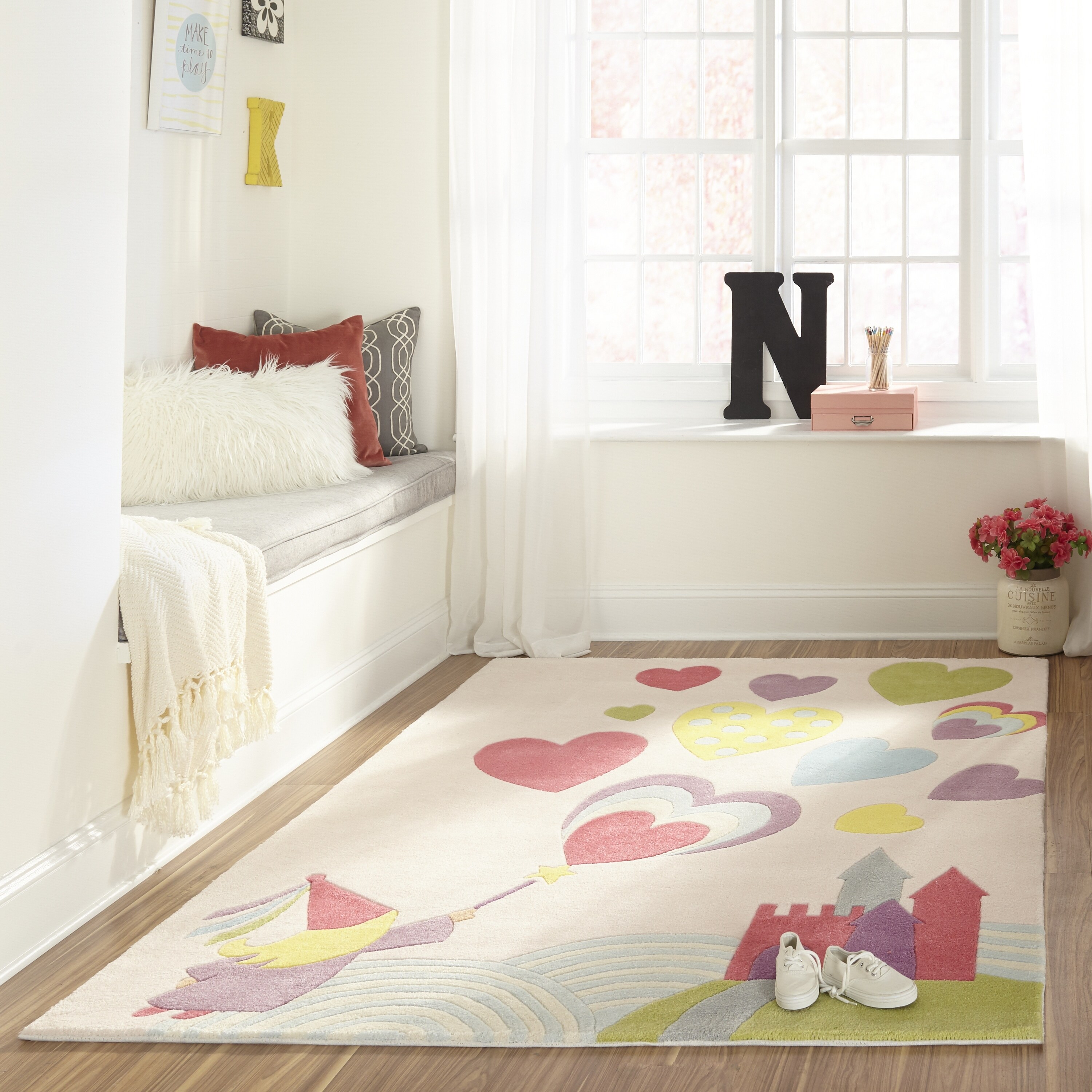 Momeni Lil Mo Whimsy Fairy Princess Hand Tufted Polyester Contemporary Area Rug Overstock 11777890