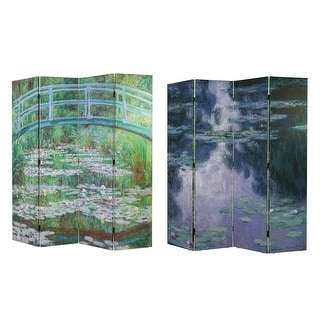 American Art Decor Double-Sided Canvas Room Divider, 4 Panels, 70" H x 63" L - Bed Bath & Beyond - 38395461