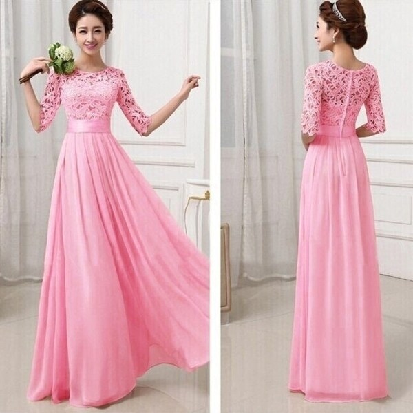 pink dress for ladies