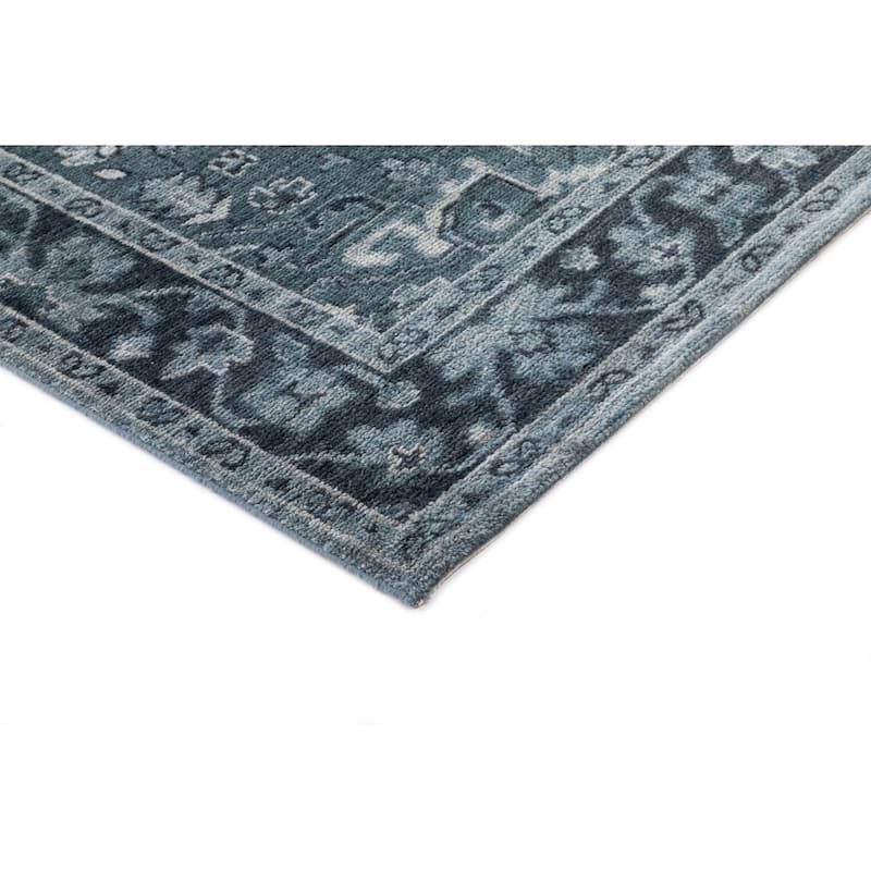 Terra by Obeetee Tuscany Mariyah Rug - Oxford Blue - 2'6" x 8'