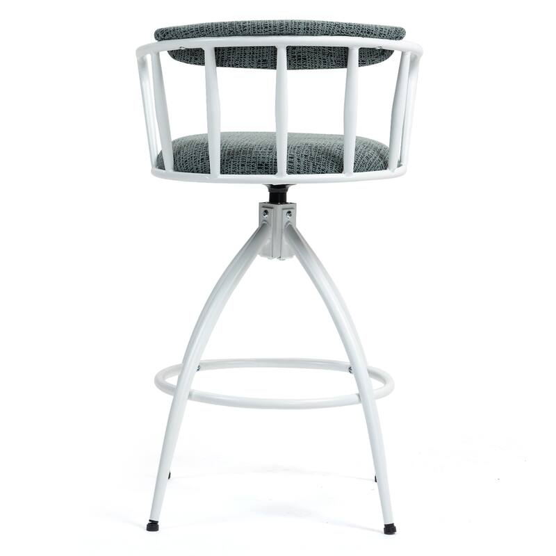 Set of 2 26" Swivel Counter Height Modern Bar Stools