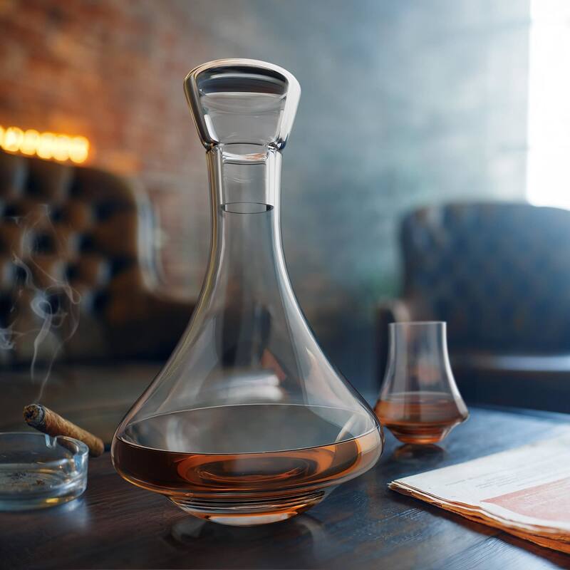 Final Touch Revolve Spinning Spirits Decanter - 26 oz