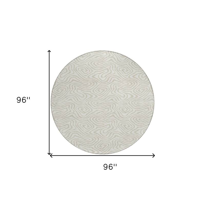HomeRoots Abstract Transitional Rectangle Outdoor Rug