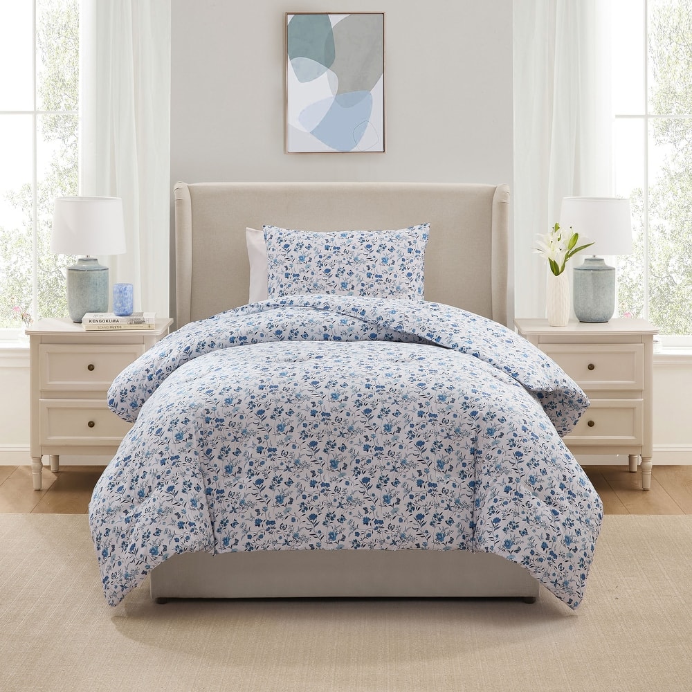 Empyrean Modern Comforter - 3 Piece Floral