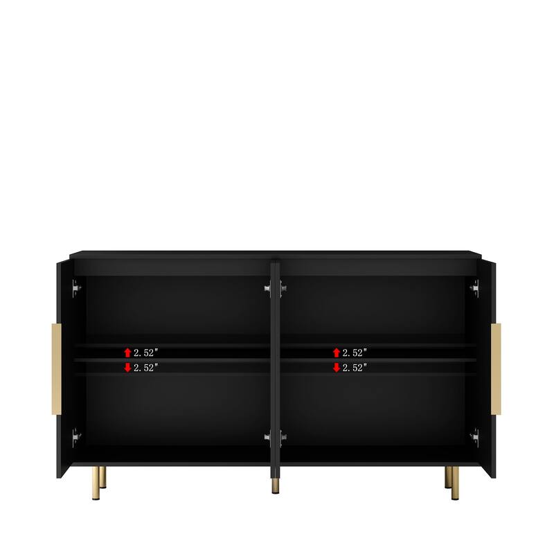 Roomfitters Modern Buffet Cabinet with Storage, Kitchen Sideboard Cupboard, Dining Room Credenza, Entryway Table