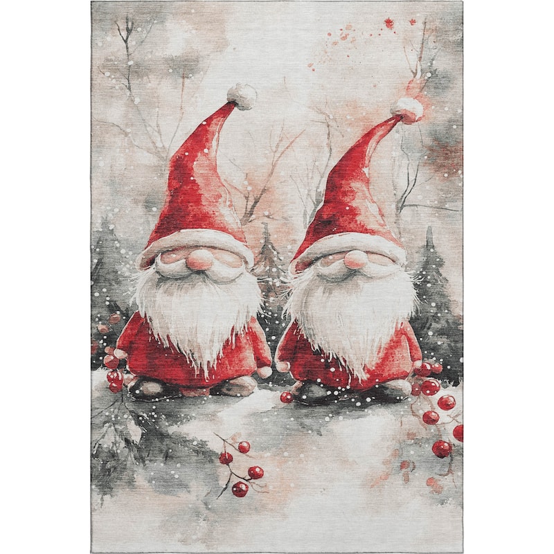 Premium Washable Super Soft Christmas Gnome Mayfield Rug