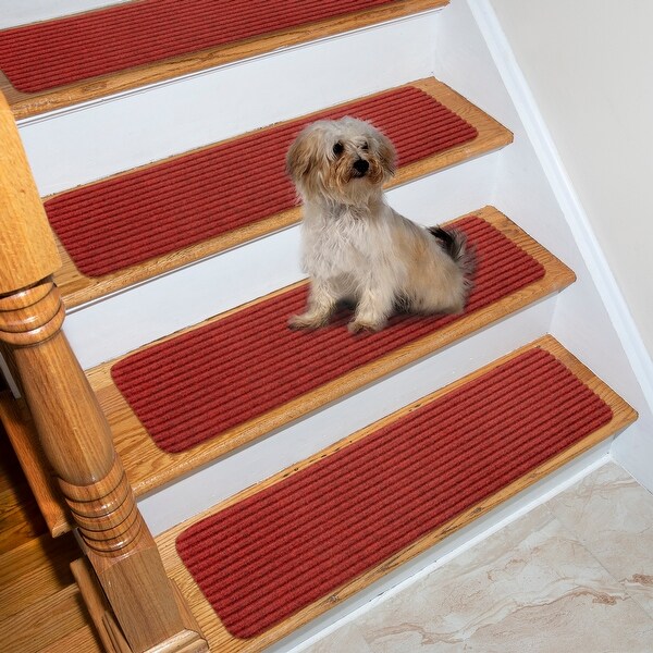 Lifesaver Scrape Rib Non-Slip Pet Friendly Stair Treads (Set of 13)
