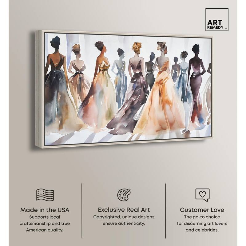 Model Lineup Canvas by Art Remedy