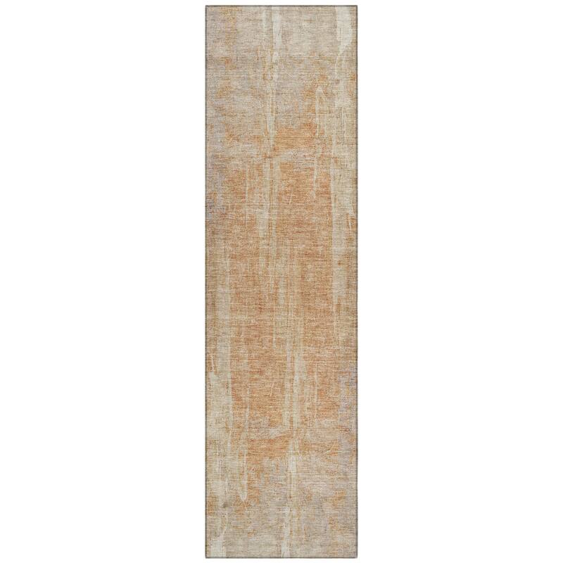 Machine Washable Indoor/ Outdoor Vintage Ombre Chantille Rug