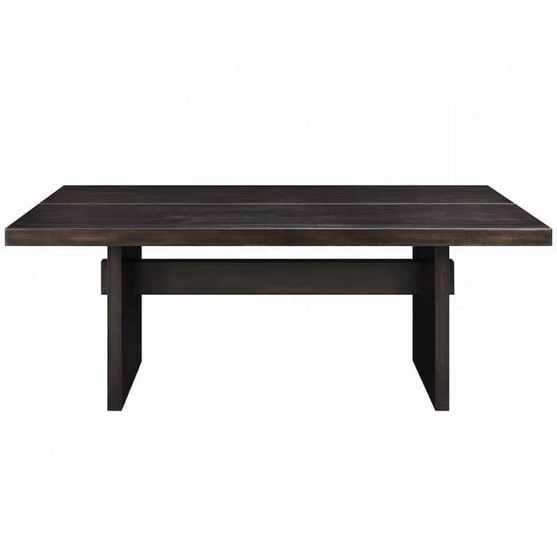 Vonn Dining Table, Wide Panel Legs, 80 Inch Rectangular Top, Black