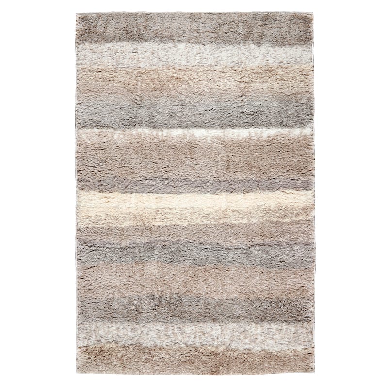 Terra by Obeetee Oslo Stripe Multi Rug - Straw Stripe - 5'3" x 7'3"