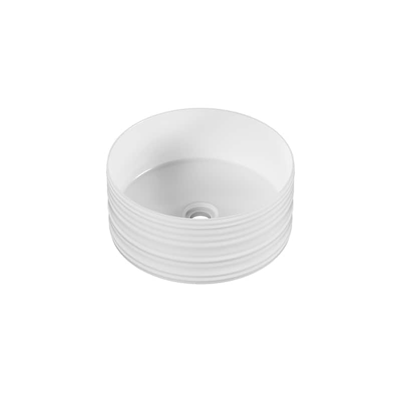 Nancy 16'' Vessels Sink In White - 16.14" x 16.14" 7.09"