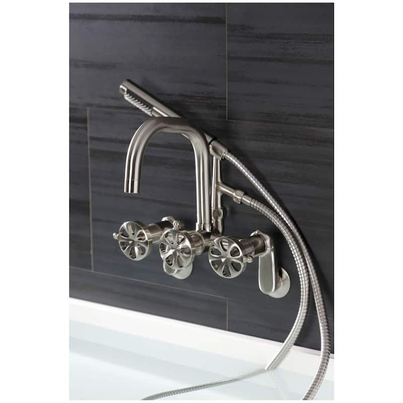 Kingston Brass AE845.RX Belknap Wall Mounted Tub Filler with Built-In
