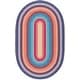 preview thumbnail 49 of 75, SAFAVIEH Handmade Braided Jo Machine Washable Country Casual Rug 3' x 5' Oval - Red/Orange - Oval
