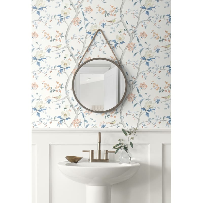 Luxe Haven Floral Trail Peel and Stick Wallpaper
