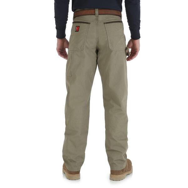 Shop Wrangler Green Mens Size 34x36 Relaxed Fit Carpenter Work