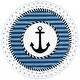 preview thumbnail 24 of 22, SAFAVIEH Carousel Kids Aftina Nautical Anchor Rug 5'3" Round - Navy/Ivory - Round