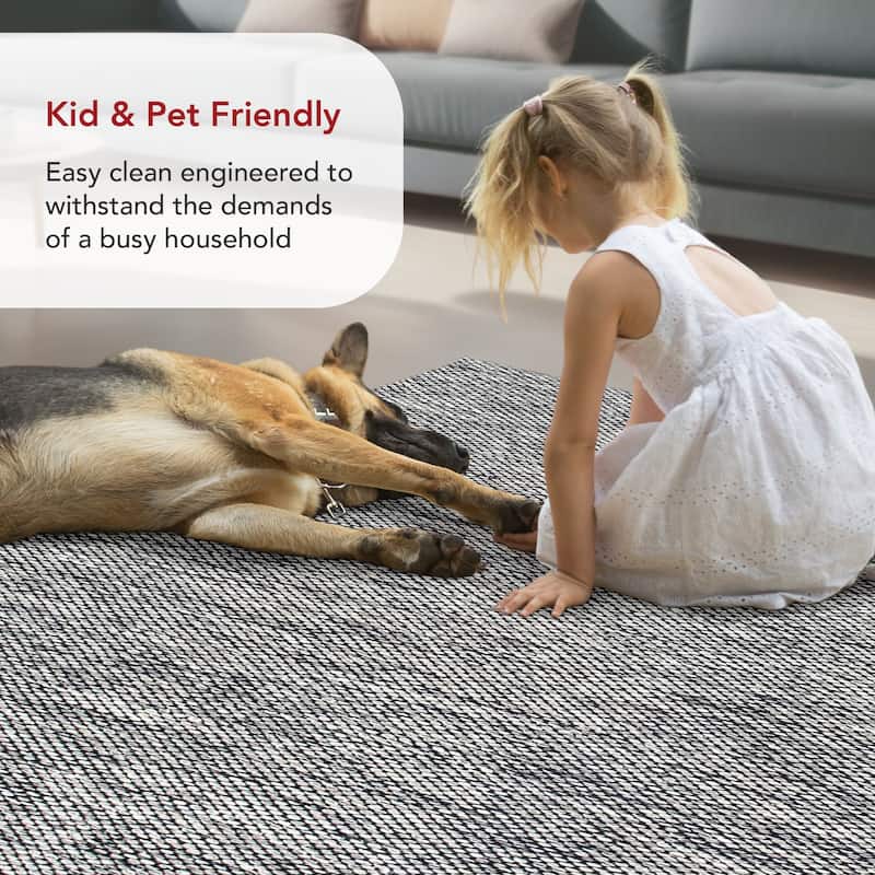Nuloom Alessi Solid Farmhouse Cotton Area Rug