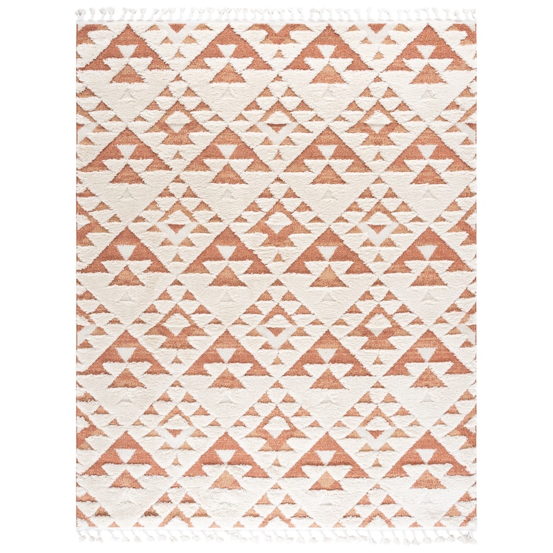 SAFAVIEH Moroccan Tassel Shag Delores 2-inch Thick Rug