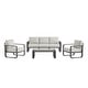 preview thumbnail 15 of 122, Spruce & Spring Outdoor Patio Furniture Set Aluminum Sofa Accent Chair