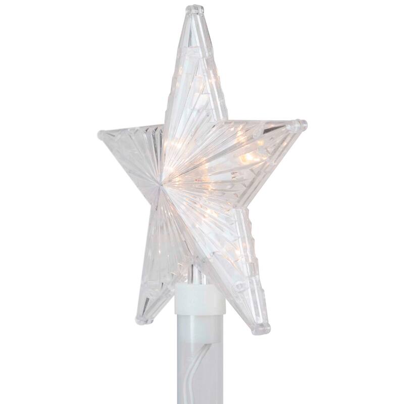 4ct Star Christmas Pathway Marker w/ Lawn Stakes - Clear Lights